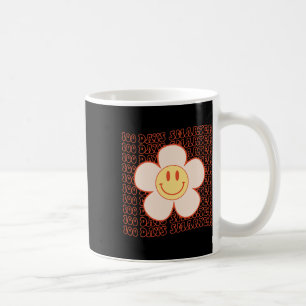 100. Schultag Retro Groovy Happy Gesicht 100 Da Kaffeetasse