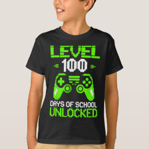 100. Schultag Shirt Kinder Videospiele Boy Gam