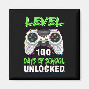 100. Schultag Shirt Kinder Videospiele Junge Gif Magnet