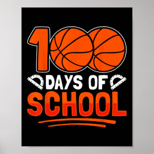 100. Schultag Sketch 100 Tage Schulkinder Poster