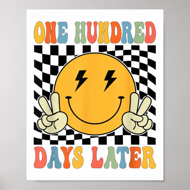 100. Schultag Späterer Kind Poster (Vorne)