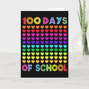 100. Schultag Und Immer Noch Drin 100 Regenbo Karte