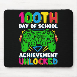 100 Schultag unverschlossener Gamer 100. Tage der Mousepad