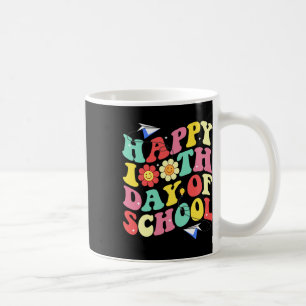 100. Schultag Vintag Groovy Student Kid Tea Kaffeetasse