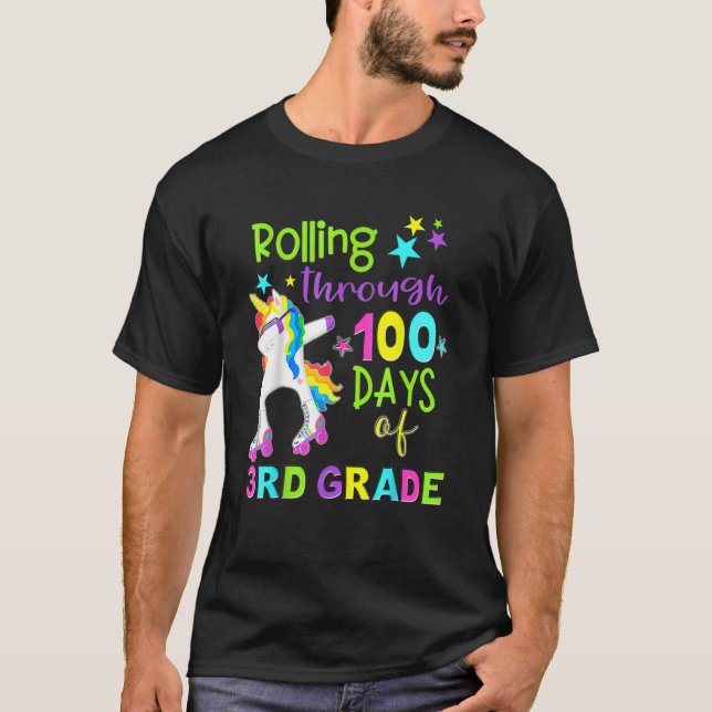 100. Schultag vor dem 1. T-Shirt (Vorderseite)