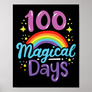 100 Schultage 100 magische Tage 100. Poster