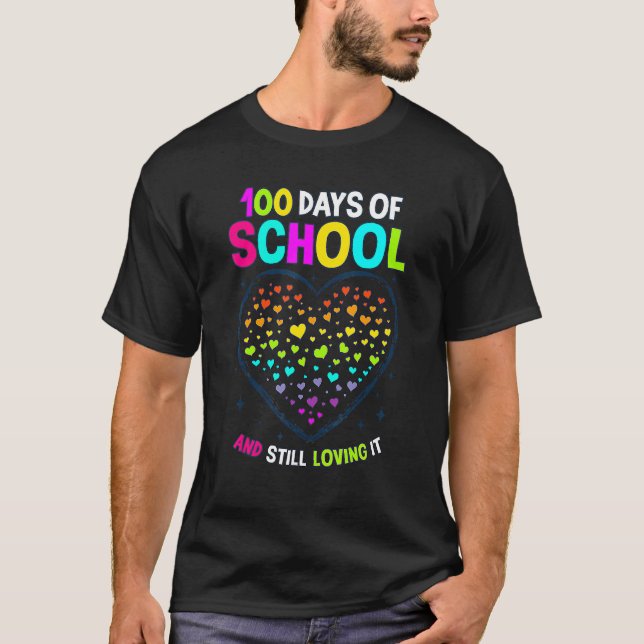 100 Schultage 100. Schultag B T-Shirt (Vorderseite)