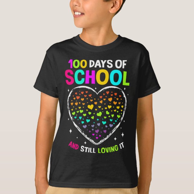 100 Schultage 100. Schultag B T-Shirt (Vorderseite)
