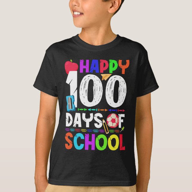 100 Schultage - 100. Schultag T-Shirt (Vorderseite)