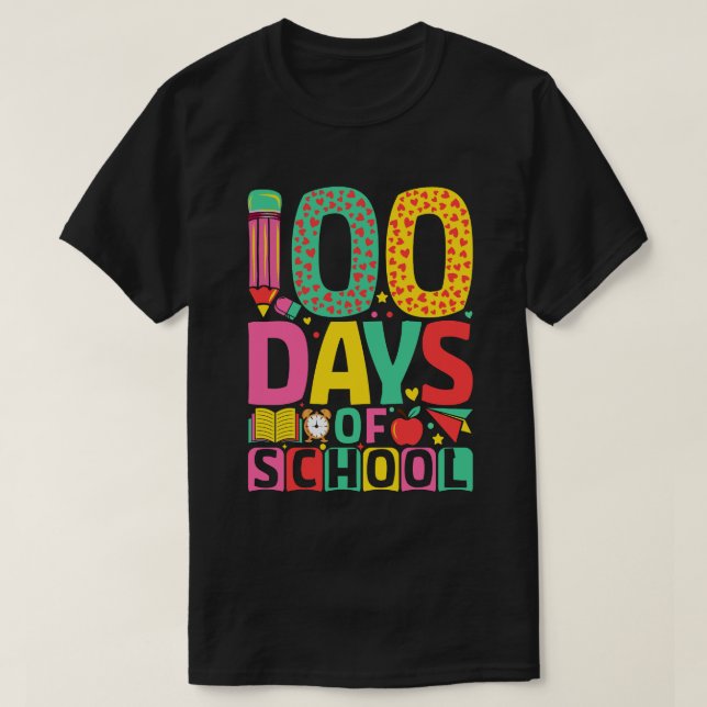 100 Schultage 100 Schultage T-Shirt (Design vorne)