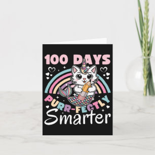 100 Schultage 100 Tage schlauer 100. Karte