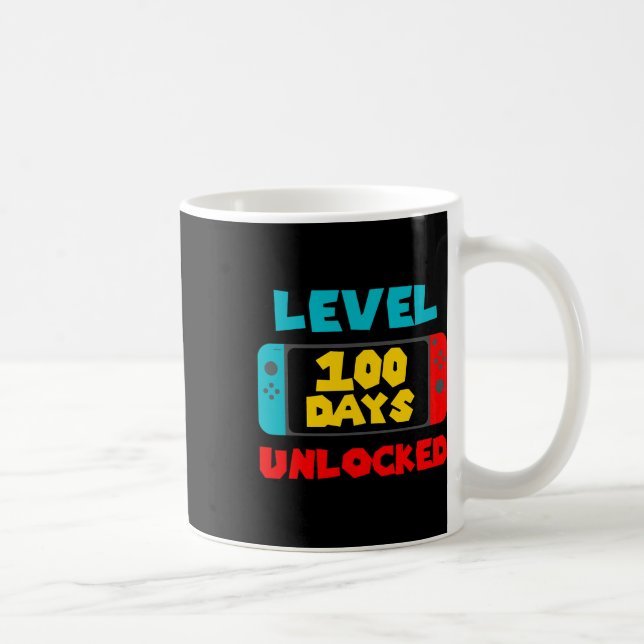 100 Schultage 100. Videospieler Kaffeetasse (Rechts)