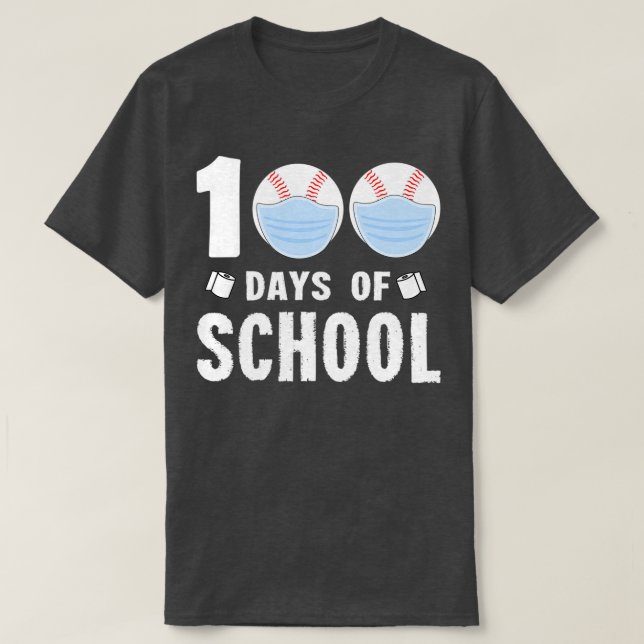 100 Schultage 2021 100. Schultag 2021 T-Shirt (Design vorne)