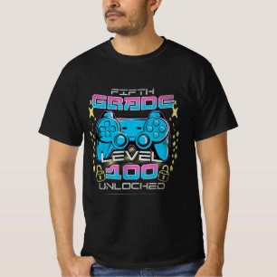 100 Schultage 5. Stufe Ungeschlossenes Video T-Shirt