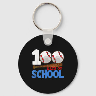 100 Schultage Baseball 100 Schultag Schlüsselanhänger