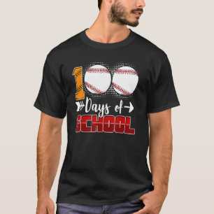 100 Schultage Baseball 100 Tage klüger 100 t T-Shirt