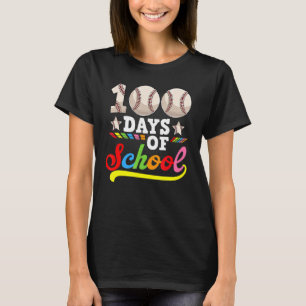 100 Schultage Baseball Lover Happy 100 day T-Shirt