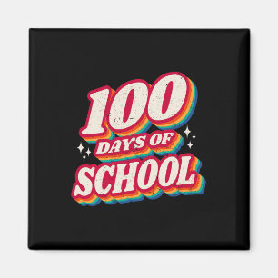 100 Schultage, die noch immer begeistert sind, hör Magnet