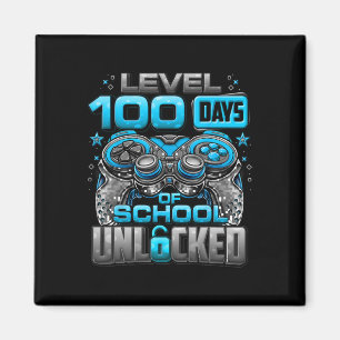 100 Schultage Freie Jungen 100. Scho-Tag Magnet