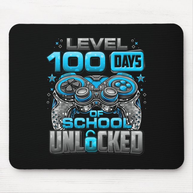 100 Schultage Freie Jungen 100. Scho-Tag Mousepad (Vorne)
