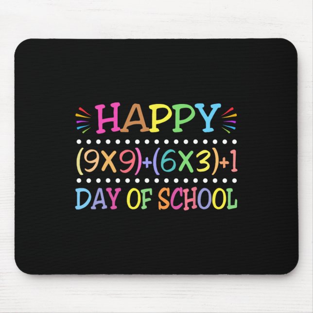 100 Schultage Funny Mathe Lehrer Mousepad (Vorne)