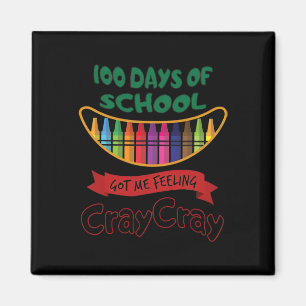 100 Schultage Got mir Gefühl Cray Cray Magnet