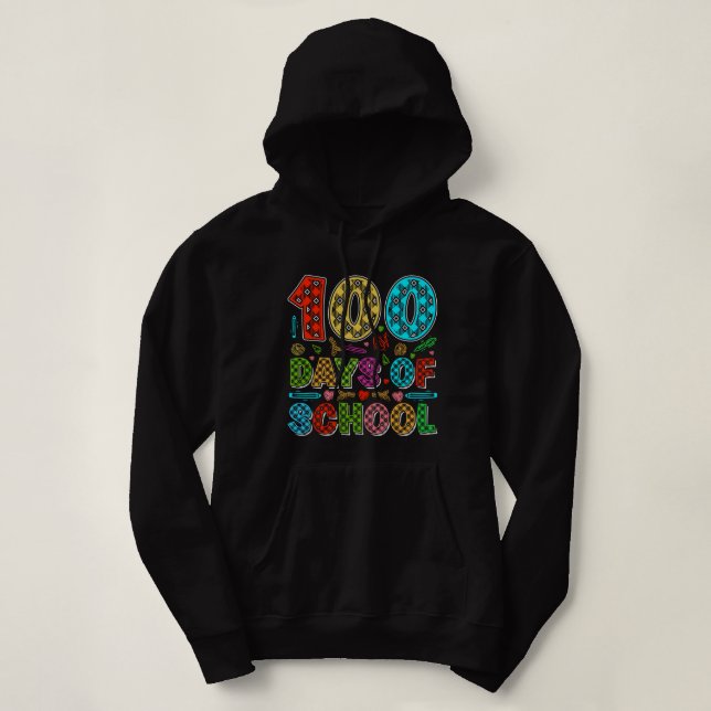 100 Schultage Hoodie (Design vorne)