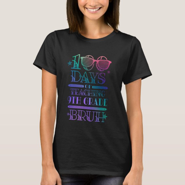 100 Schultage Lehrer 100 T-Shirt (Vorderseite)