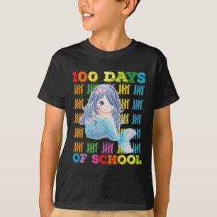 100 Schultage Meerjungfrau Lehrerin Student T-Shirt