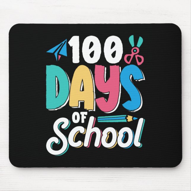 100 Schultage Niedlich-Klasse Kinder Schüler Mousepad (Vorne)