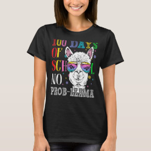 100 Schultage Nr. Prob-llama 100. Scho-Tag T-Shirt