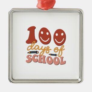 100 Schultage Ornament Aus Metall
