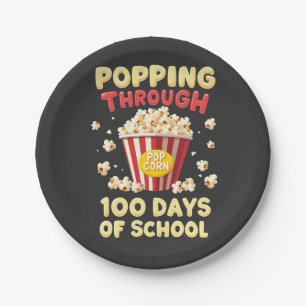 100 Schultage Pappteller
