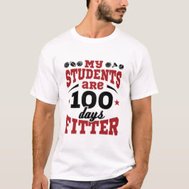 100 Schultage PE Lehrer 100 Tage Fitter T-Shirt
