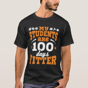 100 Schultage PE Lehrer 100 Tage Fitter T-Shirt