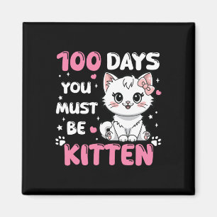 100 Schultage Sie müssen 100. Magnet