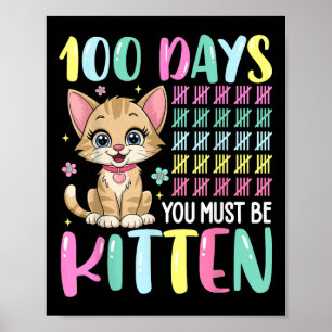 100 Schultage Sie müssen 100 Tage kauen Poster