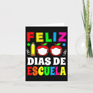 100 Schultage Spanisch Feliz 100 Dias de Escue Karte