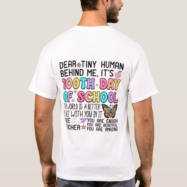 100 Schultage T-Shirt (Rückseite)
