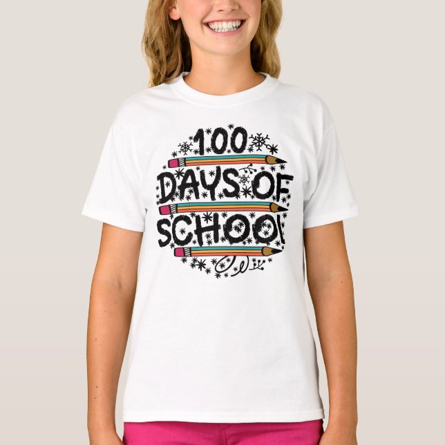 100 SCHULTAGE. T-Shirt (Vorderseite)