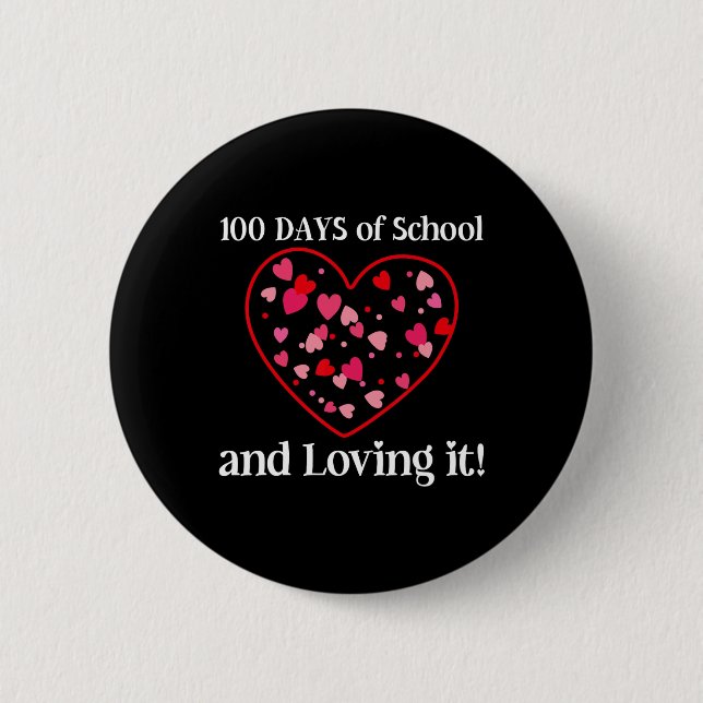 100 Schultage und das Vergnügen der Schüler Button (Vorderseite)