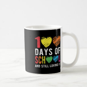 100 Schultage und noch immer lieben es für Lehrer Kaffeetasse