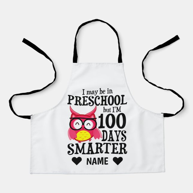 100 Schultage - Vorschule Schürze (Vorderseite)