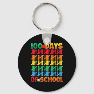 100 Schultage zum 100. Schultag Schlüsselanhänger