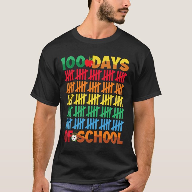 100 Schultage zum 100. Schultag T-Shirt (Vorderseite)