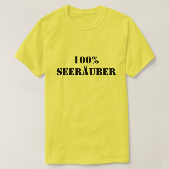 100% Seeräuber | 100 % Krebs T-Shirt (Design vorne)