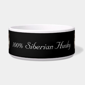 100% Siberian Husky Huskybild Napf