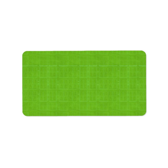 100 Slim : kunstvoll weiche Farbmuster Adressaufkleber (Vorne)