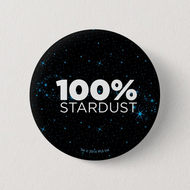 100% Stardust Button (Vorderseite)