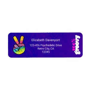 100% starkes Regenbogen-Handfriedenszeichen